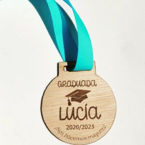 medalla graduación niña