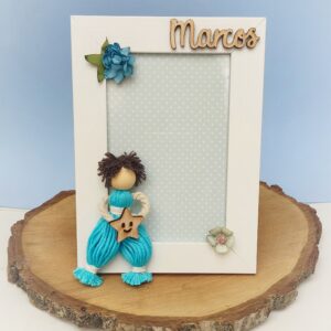 Marco muñeco macramé personalizado