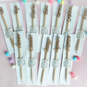 lápices personalizados de madera para regalo y bodas