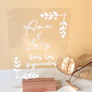 placa decorativa sois los siguientes para boda