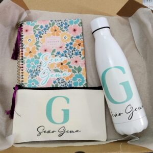 Pack botella estuche agenda