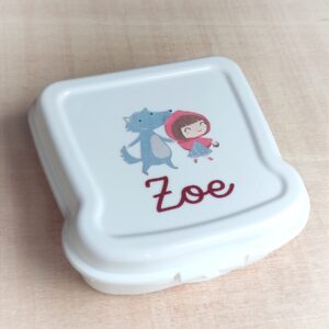 sandwichera personalizada para niña con dibujo bonito