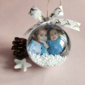 bola de navidad con foto personalizada para el arbol