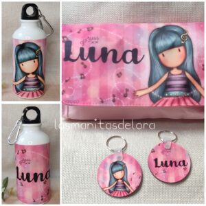 pack neceser y llavero nombre luna