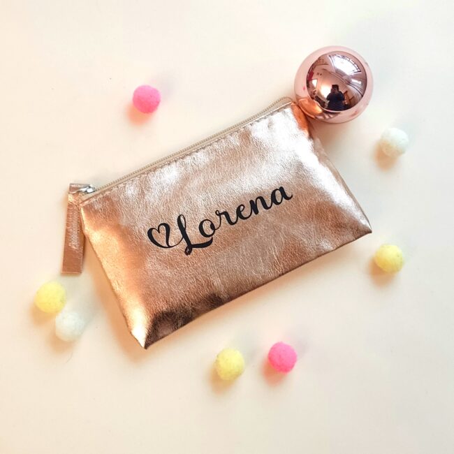 comprar monedero metalizado personalizado con nombre