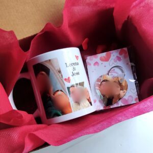 pack personalizado taza y llavero para san valentin regalo perfecto