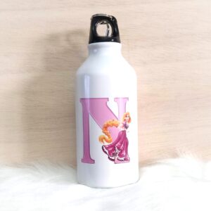 Botella con adorno de princesa personalizada