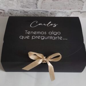 pack para testigo de una boda, regalo para compromiso