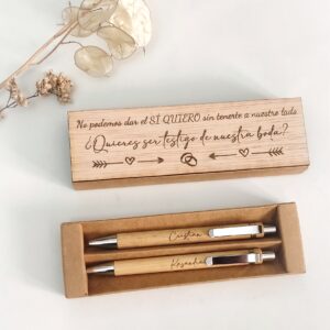 Comprar boligrafos para bodas personalizados con nombres