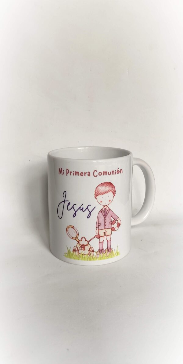 taza comunión Jesús personalizada